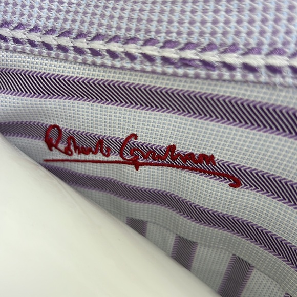 Robert Graham Mens Shirt L Button Up Striped French Cuff. Make an offer! - Picture 5 of 6